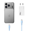 Cargador de pared Akyga AK-CH-27 30W USB-C USB-A PD GaN 5-20V / 1.5-3A blanco