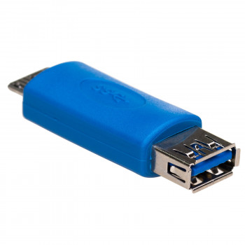 Akyga AK-AD-25 adaptador OTG USB-A 3.0 (F) a Micro USB-B 3.0 (M), azul