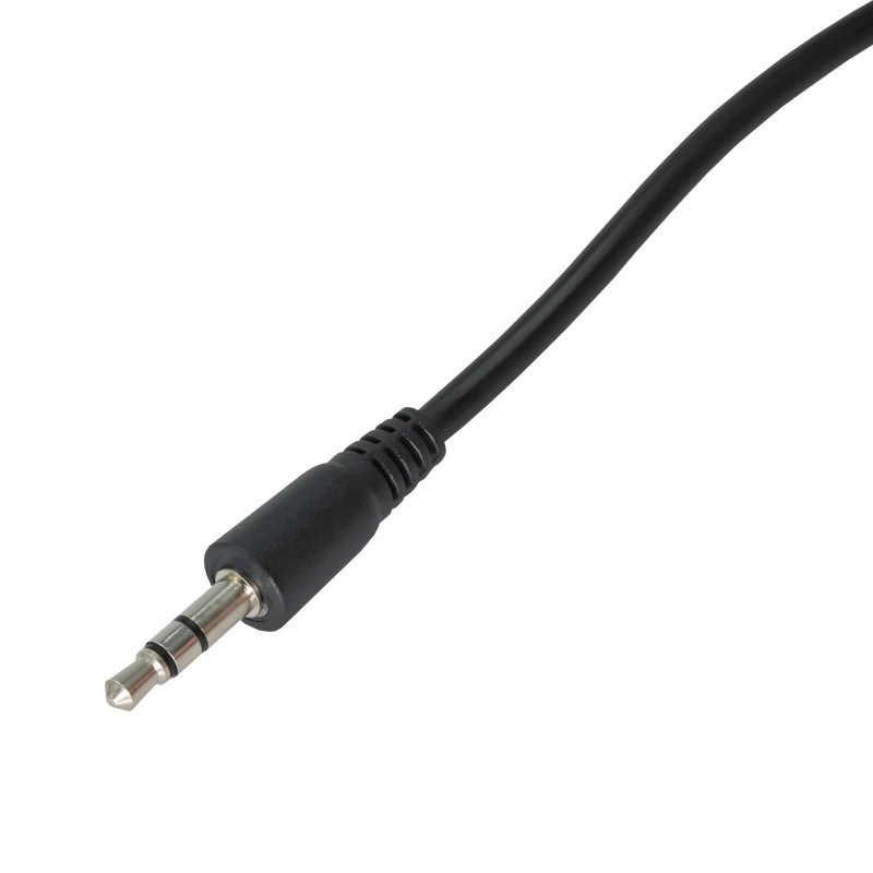 Akyga AK-AV-12 cable de audio 3,5 mm jack macho a macho, 1,8 m, negro