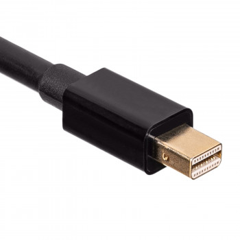Akyga AK-AV-15 Cable DisplayPort (conector macho) a Mini DisplayPort (conector macho), 1,8 m, negro
