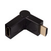 Akyga AK-AD-40 Adaptador acodado HDMI (M) a HDMI (F) giratorio 180°, negro