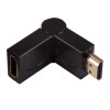 Akyga AK-AD-40 Adaptador acodado HDMI (M) a HDMI (F) giratorio 180°, negro
