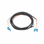 Akyga AK-FC-01 Cable de conexión de fibra óptica LC a LC dúplex, 2 m, negro