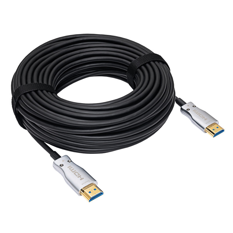 Akyga AK-HD-200L Cable óptico activo HDMI 2.1 (AOC), 48 Gbps, 8K@60Hz, 4K@120Hz, 20 m, negro