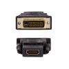 Akyga AK-AD-41 Adaptador HDMI (F) a DVI-D 24+1 (M), negro