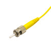 Akyga AK-FC-03 Cable de conexión de fibra óptica monomodo ST a ST simplex, 14 m, amarillo