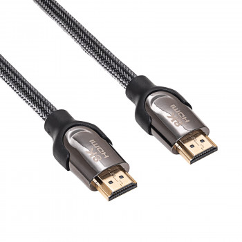 Akyga AK-HD-05S Cable HDMI 2.1 apantallado, 48 Gbps, 8K@60Hz, 4K@120Hz, 0,5 m, negro