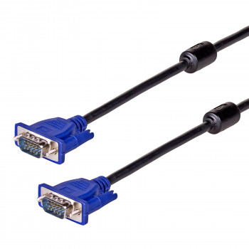 Akyga AK-AV-14 Cable VGA (M) a VGA (M), D-Sub de 15 pines, 5 m, negro