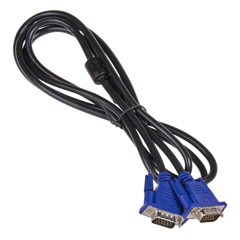 Akyga AK-AV-14 Cable VGA (M) a VGA (M), D-Sub de 15 pines, 5 m, negro