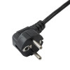 Akyga AK-NB-01A Cable de alimentación para portátil CEE 7/7 a IEC C5 (trébol), 3x 0,5 mm², 1,5 m, negro
