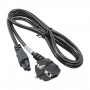 Akyga AK-NB-01C Cable de alimentación para portátil CEE 7/7 a IEC C5, cobre 3x0,75 mm², 1,5 m, negro