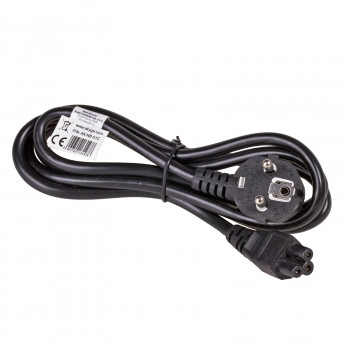 Akyga AK-NB-01C Cable de alimentación para portátil CEE 7/7 a IEC C5, cobre 3x0,75 mm², 1,5 m, negro