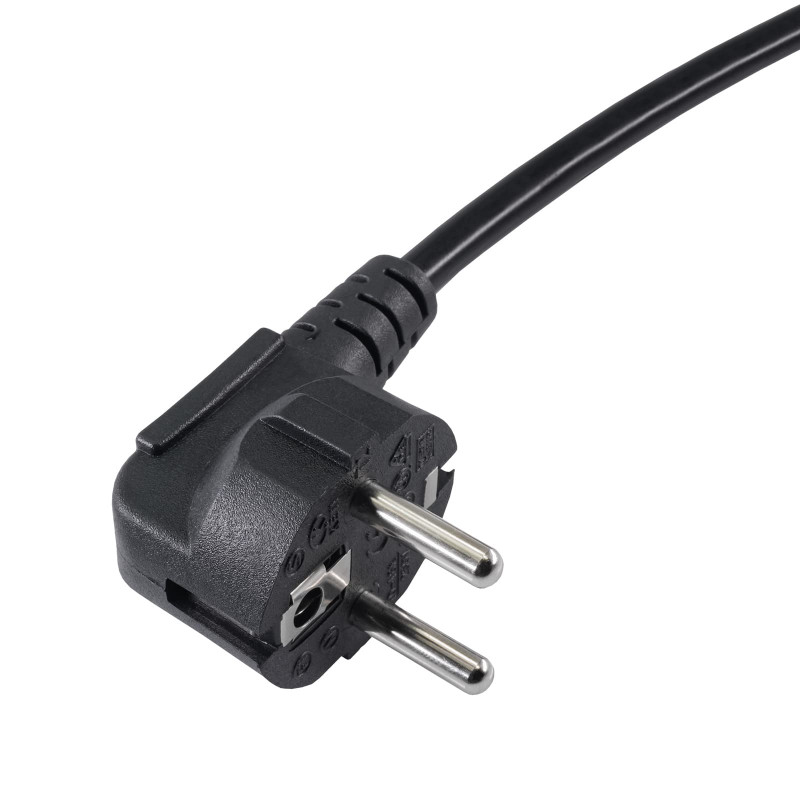 Akyga AK-NB-01C Cable de alimentación para portátil CEE 7/7 a IEC C5, cobre 3x0,75 mm², 1,5 m, negro