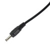 Akyga AK-DC-03 Cable de alimentación USB-A conector macho a DC 3,5 x 1,35 mm conector macho, 0,8 m, negro