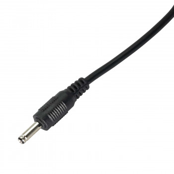 Akyga AK-DC-03 Cable de alimentación USB-A conector macho a DC 3,5 x 1,35 mm conector macho, 0,8 m, negro