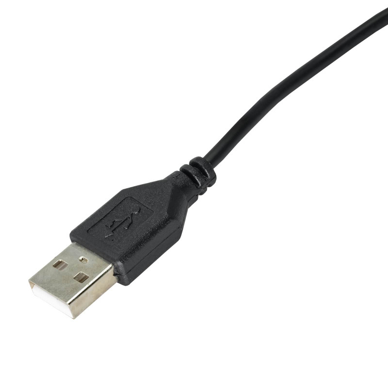Akyga AK-DC-03 Cable de alimentación USB-A conector macho a DC 3,5 x 1,35 mm conector macho, 0,8 m, negro