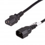 Akyga AK-PC-11A Cable alargador de alimentación IEC C14 a IEC C13, CCA 3x0,5 mm², 5 m, negro