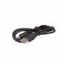 Akyga AK-DC-02 Cable de alimentación USB-A conector macho a DC 2,5 x 0,7 mm conector macho, 0,8 m, negro