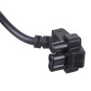 Akyga AK-NB-02A Cable de alimentación para fuentes de alimentación de portátil Dell, CEE 7/7 a 3 pines plano, 3x 0,5 mm², 1,5 m, negro
