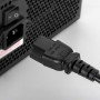Akyga AK-PC-03A Cable alargador de alimentación IEC C14 a IEC C13, 3x 0,5 mm², 1,8 m, negro