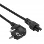 Akyga AK-NB-10A Cable de alimentación CEE 7/7 a IEC C5, CCA 3x0,5 mm², 3 m, negro