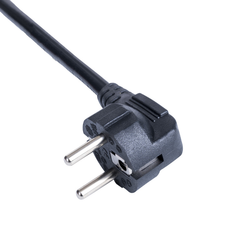 Akyga AK-NB-10A Cable de alimentación CEE 7/7 a IEC C5, CCA 3x0,5 mm², 3 m, negro
