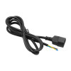 Akyga AK-OT-09C Cable de alimentación IEC C14 con extremo abierto, 3x 1 mm² cobre, 1,8 m, negro