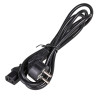 Akyga AK-PC-01S Cable de alimentación CEE 7/7 (Schuko) a IEC C13, 3x 1,5 mm² cobre, 1,5 m, negro