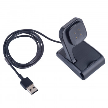 Akyga AK-SW-26 Soporte de carga magnético para Fitbit Versa 3 / Sense, USB-A, 1 m