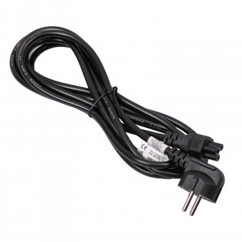 Akyga AK-NB-10C Cable de alimentación para portátil CEE 7/7 a IEC C5, 3x 0,75 mm² cobre, 3 m, negro