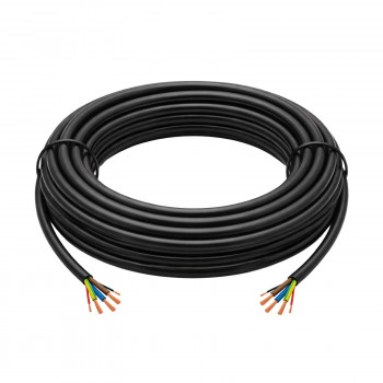 Akyga AK-SC-E31 Cable de carga para VE sin conector, monofásico 32 A, 3x 6 mm² + 2x 0,75 mm², 450/750 V, 5 m, negro