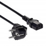 Akyga AK-PC-01A cable de alimentación CEE 7/7 (Schuko) a IEC C13, CCA 3 x 0,5 mm², 1,5 m, negro