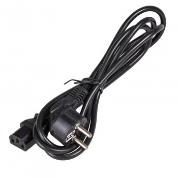 Akyga AK-PC-01A cable de alimentación CEE 7/7 (Schuko) a IEC C13, CCA 3 x 0,5 mm², 1,5 m, negro