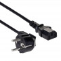 Akyga AK-PC-06C cable de alimentación CEE 7/7 (Schuko) a IEC C13, cobre 3 x 1 mm², 3 m, negro