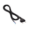 Akyga AK-OT-04A cable de alimentación con extremo abierto CEE 7/16 (Europlug), cobre 2 x 0,5 mm², 1,5 m, negro