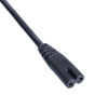 Akyga AK-AG-03A cable de alimentación UK BS 1363 (tipo G) a IEC C7 (ocho), CCA 2 x 0,5 mm², 1,5 m, negro