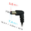 Akyga AK-ND-03 fuente de alimentación para portátil 18,5 V / 3,5 A, 65 W, 7,4 x 5,0 mm + pin, 1,2 m, para HP