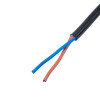 Akyga AK-OT-05A cable de alimentación con extremo abierto CEE 7/16 (Europlug), cobre 2 x 0,75 mm², 1,5 m, negro