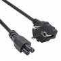 Akyga AK-NB-08C cable de alimentación para portátil CEE 7/7 a IEC C5, 3x 0,75 mm² cobre, 1 m, negro