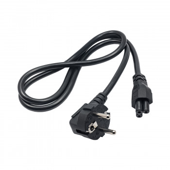Akyga AK-NB-08C cable de alimentación para portátil CEE 7/7 a IEC C5, 3x 0,75 mm² cobre, 1 m, negro
