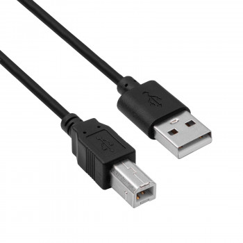 Akyga AK-USB-04 cable de impresora USB 2.0 USB-A (M) a USB-B (M), 1,8 m, negro
