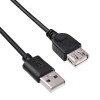 Akyga AK-USB-07 cable alargador USB 2.0 USB-A conector macho a conector hembra, 1,8 m, negro