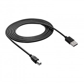 Akyga AK-USB-12 cable de impresora USB 2.0 USB-A (M) a USB-B (M), 3 m, negro