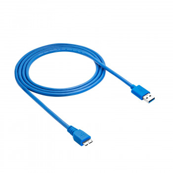 Akyga AK-USB-13 cable USB 3.0 USB-A (M) a Micro USB-B (M), 1,8 m, negro