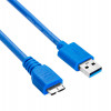 Akyga AK-USB-13 cable USB 3.0 USB-A (M) a Micro USB-B (M), 1,8 m, negro