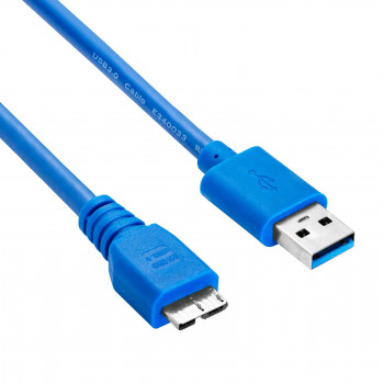 Akyga AK-USB-13 cable USB 3.0 USB-A (M) a Micro USB-B (M), 1,8 m, negro