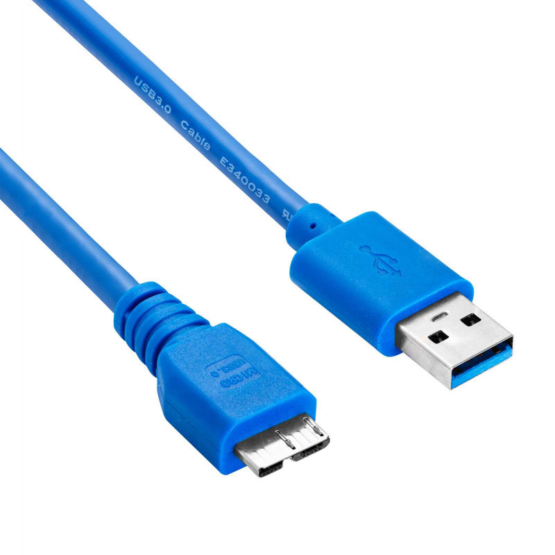 Akyga AK-USB-13 cable USB 3.0 USB-A (M) a Micro USB-B (M), 1,8 m, negro