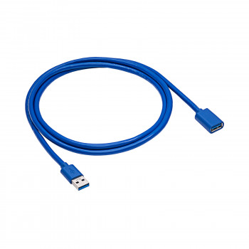 Akyga AK-USB-10 cable alargador USB 3.0 USB-A conector macho a conector hembra, 1,8 m, negro