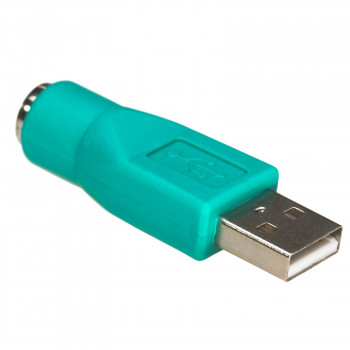 Akyga AK-AD-14 adaptador USB-A (F) a PS/2 (M), verde