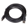 Akyga AK-USB-18 cable de impresora USB 2.0 USB-A (M) a USB-B (M), 5 m, negro